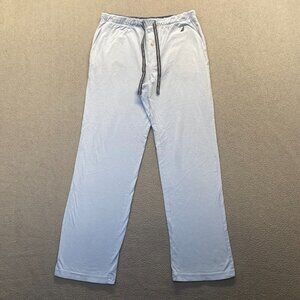 Nautica Mens Sleepwear Pants Blue Size M Cotton Pockets,Drawstring,Logo,Comfort